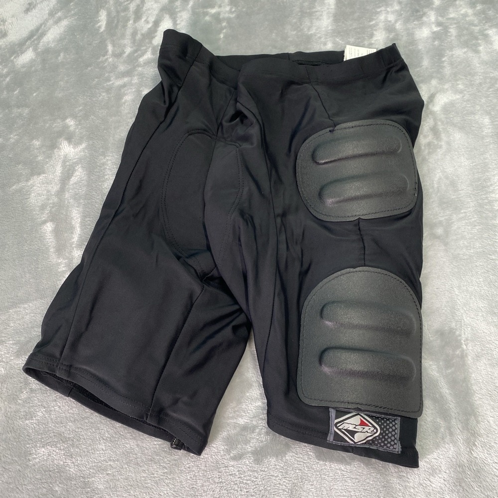 MSR Padded Motocross Shorts Men Medium Black V-Top Med-Eng Systems Protective